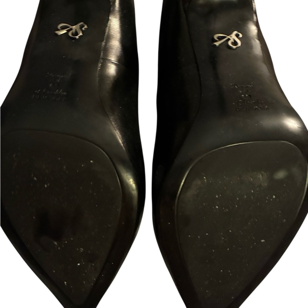 EUC ANTONIA SAINT BLACK LEATHER PUMPS IN ORIGINAL BOXES SIZE 9 - Picture 10 of 16